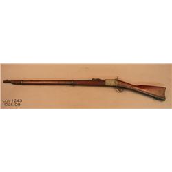 Peabody musket, .45 cal., 33” round barrel, blue  and case hardened finish, wood stocks, #NVSN. This