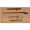 Image 1 : Lot of three European military bayonets including  a four sided socket bayonet approx. 20” overall i
