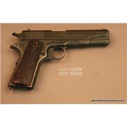 Colt United States Property Model 1911 semi-auto  pistol, .45 cal., 5” barrel, checkered diamond  wo