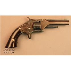 Smith & Wesson Model 1 second issue spur trigger  revolver, .22 cal., 3-1/4” barrel, silver finish, 