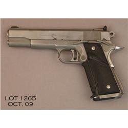 AMT Hardballer, # B20063, .45 ACP., stainless  finish, adjustable sights, Pachmayr rubber  grips.