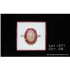 Image 1 : Ladies 14kt yellow gold opal/ruby ring, 10 grams,  set with one oval opal with red fire weighing  ap