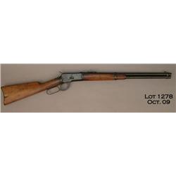 Winchester Model 1892 lever action SRC, .38WCF  cal., 20” barrel, blue finish, wood stocks,  #416961