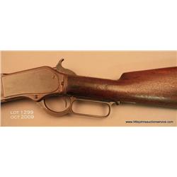 Winchester Model 1876 open top lever action rifle,  45-75 cal., 28” octagon barrel, #465. This gun i