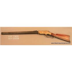 Henry lever action rifle, .44 cal., 24” octagon  barrel, wood butt stock, #6978. This Henry is in  o