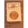 Image 2 : St. Gauden’s Twenty Dollar gold piece dated 1908  (no motto) NGC graded MS63 in slab.  Est.:   $1,10