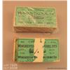 Image 1 : Lot of two Winchester boxes of cartridges for the  Model 1873 rifle, solid head, green labels with  