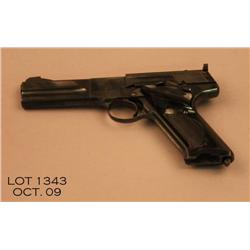 Colt Match Target Woodsman semi-auto pistol, .22LR  cal., 4-1/2” barrel, blue finish, checkered blac
