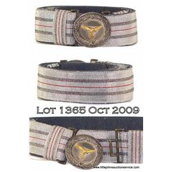 Luftwaffe Officer's Dress Brocade Belt And Buckle.  The belt is an approx size 34 to 38. It is made 