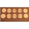 Image 2 : Lot of ten Mexican one Troy ounce rounds, two  dated 1979 and eight dated 1980 in circulated very  g