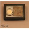 Image 1 : D-DAY HELMET REFLECTOR W/RARE ORIGINAL POUCH.   Est. $200 - $400