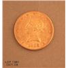Image 2 : Liberty Ten Dollar gold piece dated 1888 in  circulated, ungraded very good condition. Est.:   $350-