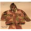 Image 1 : WWII British pull over canvas smock and trousers,  very good condition.  Est. $150 - $300