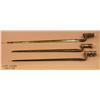 Image 1 : Lot of bayonets.  2 Trapdoor and 1 Enfield.   Socket type.  Good condition.  Est. $100 - $200