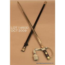 Hi-Quality Post War recreated SS officers sword.   Est. $200 - $400