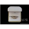 Image 1 : Very finely carved 10 karat white gold ladies ring  set with approx. 1.00 carats in diamonds of H-I 