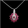 Image 2 : Natural Red Ruby Pendant/Necklace
