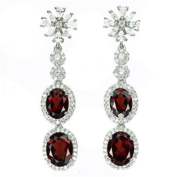 Natural Unheated  Mozambique Garnet Earrings