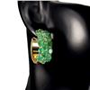 Image 2 : Natural Columbian Emerald Earrings