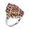 Image 2 : Natural  Rhodolite Garnet & Sapphire Ring