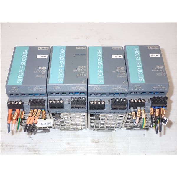 (4) Siemens # 1P 6EP1436-3BA10 Power Supplies