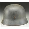Image 3 : WWII GERMAN M1935 HELMET WITH PAINTED SS SHIELDS.