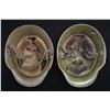 Image 3 : 2 WWI GERMAN M1916/17 CAMOUFLAGE PAINTED HELMETS.