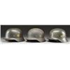 Image 2 : 3 WWII GERMAN M35 HELMETS.