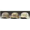 Image 1 : 3 WWII GERMAN HELMETS.