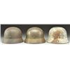 Image 3 : 3 WWII GERMAN HELMETS.