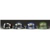 Image 2 : 3 WWII GERMAN  LUFTSCHUTZ HELMETS & 1 FIRE HELMET.
