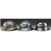Image 2 : 3 WWII GERMAN LUFTSCHUTZ HELMETS.