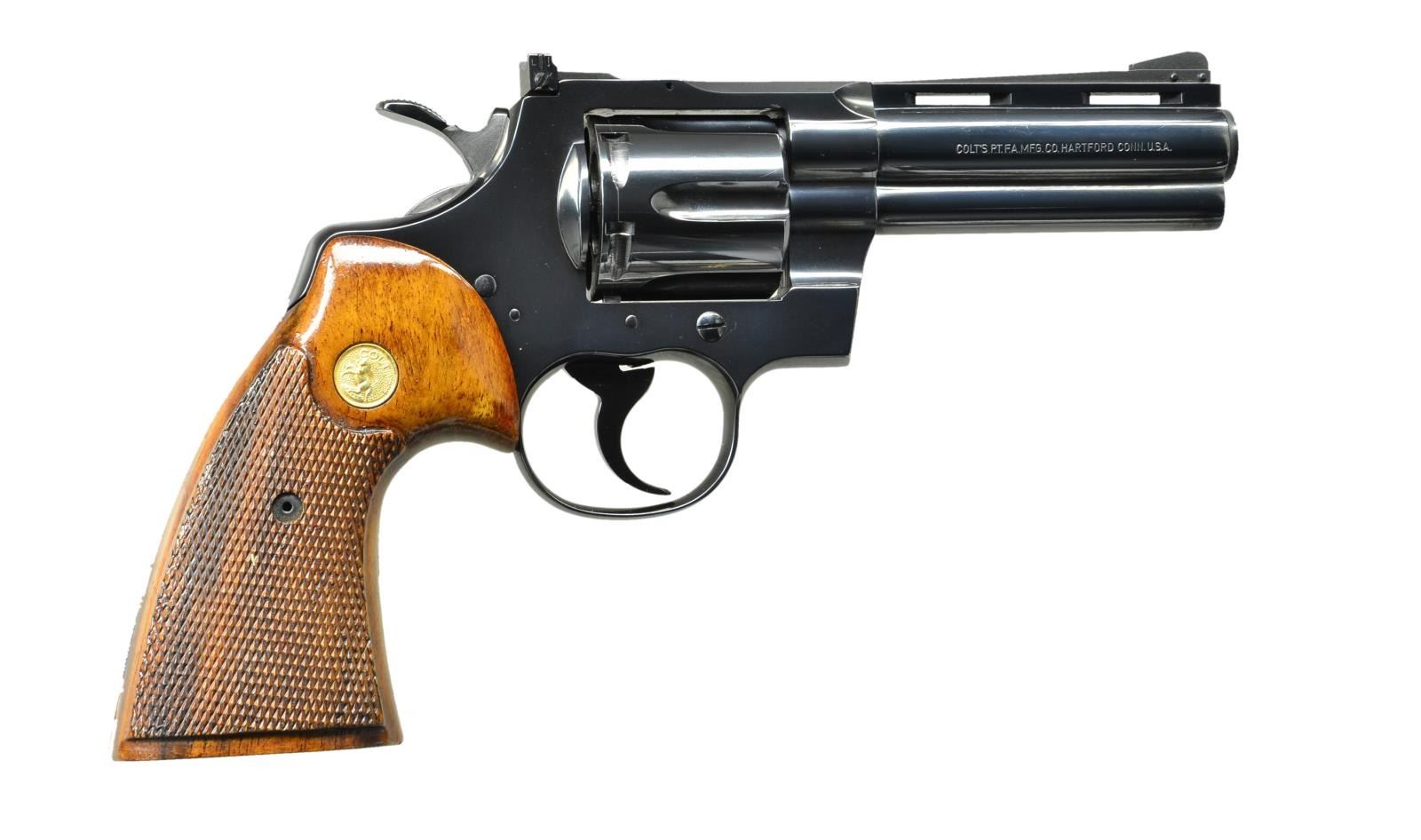 Colt Python 357 Front COLT PYTHON 357 DA REVOLVER.