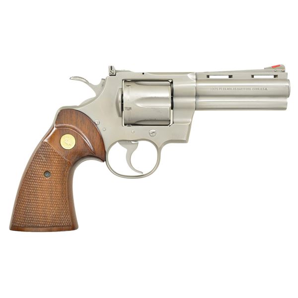 COLT PYTHON ELECTROLESS NICKEL DA REVOLVER.