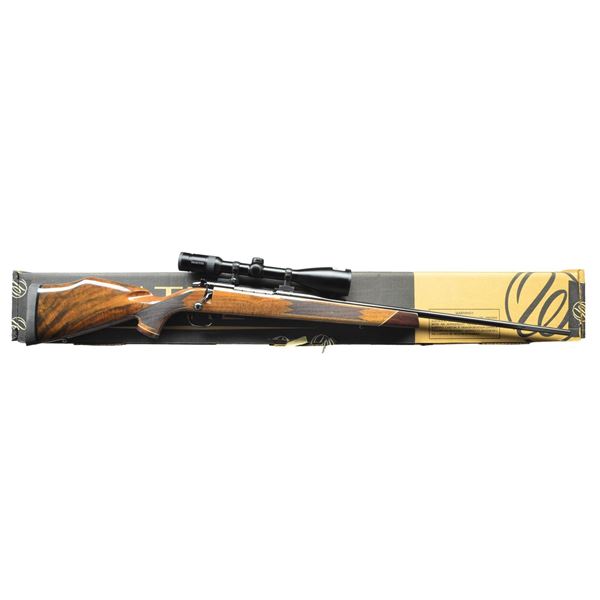 WEATHERBY MARK V DELUXE BOLT ACTION RIFLE.