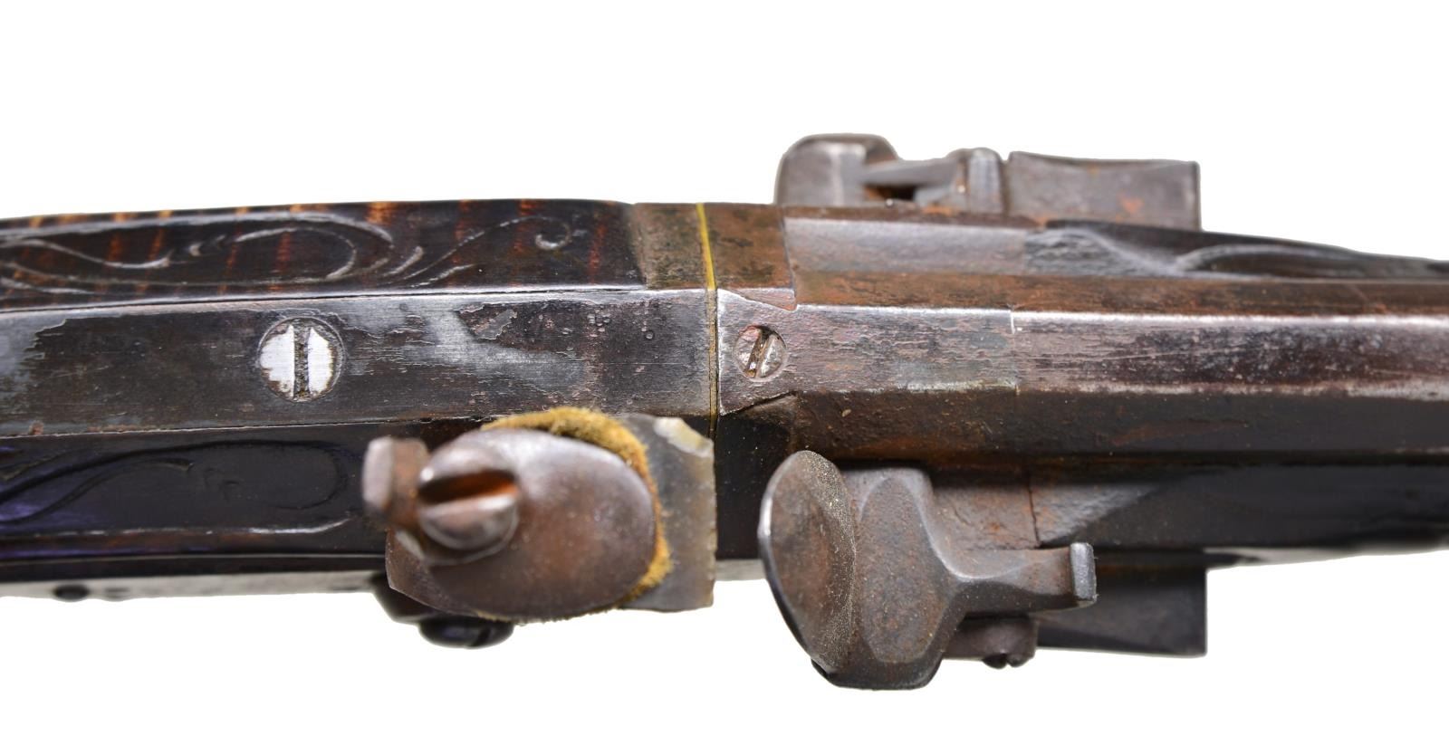 JP BECK SWIVEL BREECH FLINTLOCK RIFLE.