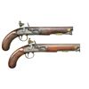 Image 1 : PAIR OF GOOD QUALITY FLINTLOCK CAVALRY PISTOLS