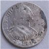 Image 1 : Mexico 8 Reales Carlos IV Coin Chopmarks 1808