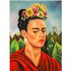 Image 2 : Mexican Oil on Canvas Signed Frida Kahlo 1942