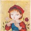 Image 1 : Japanese Oil on Paper Signed Foujita