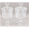 Image 1 : Pair Crystal Candy Jars with Lids