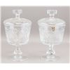 Image 2 : Pair Crystal Candy Jars with Lids