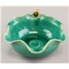 Image 2 : Chinese Turquoise Lobed Porcelain Bowl