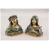 Image 1 : European Bronze Christ and Mary 19C