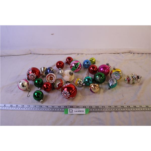 Box of Vintage Christmas Ornaments