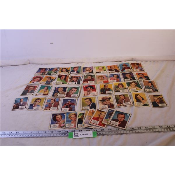 Movie Star Collectible Cards 1-48 1952 Series