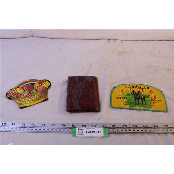(3) Needle Cases (One From 1914 Patent # 1088057)