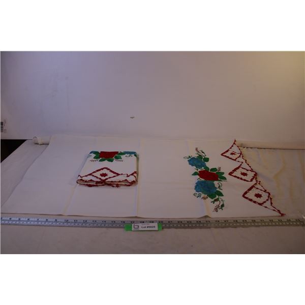 Pair of Vintage Pillow Cases (Hand Made)