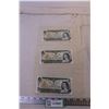 Image 1 : (3) 1 Dollar Bills