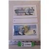 Image 1 : (2) 5 Dollar bills
